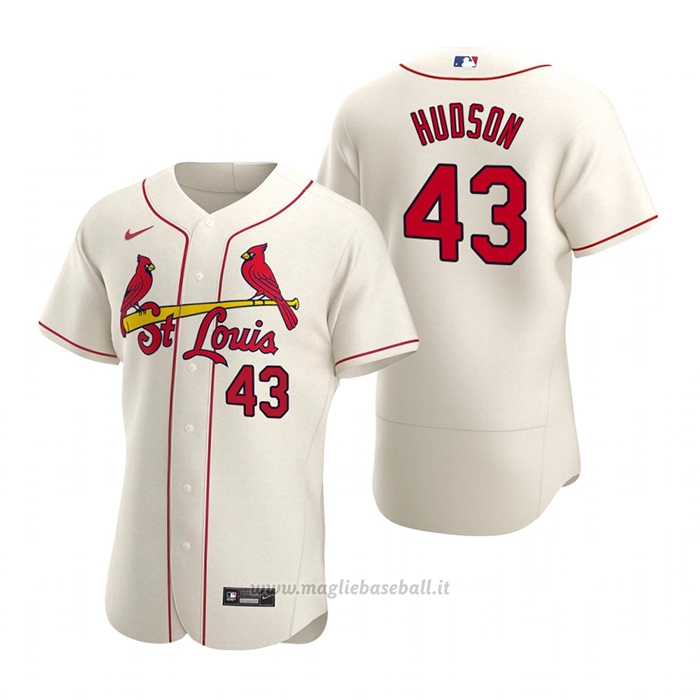 Maglia Baseball Uomo St. Louis Cardinals Dakota Hudson Autentico 2020 Alternato Crema